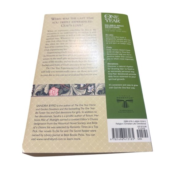 The One Year Experiencing Gods Love Devotional Paperback Book Daily Readings - Picture 2 of 4